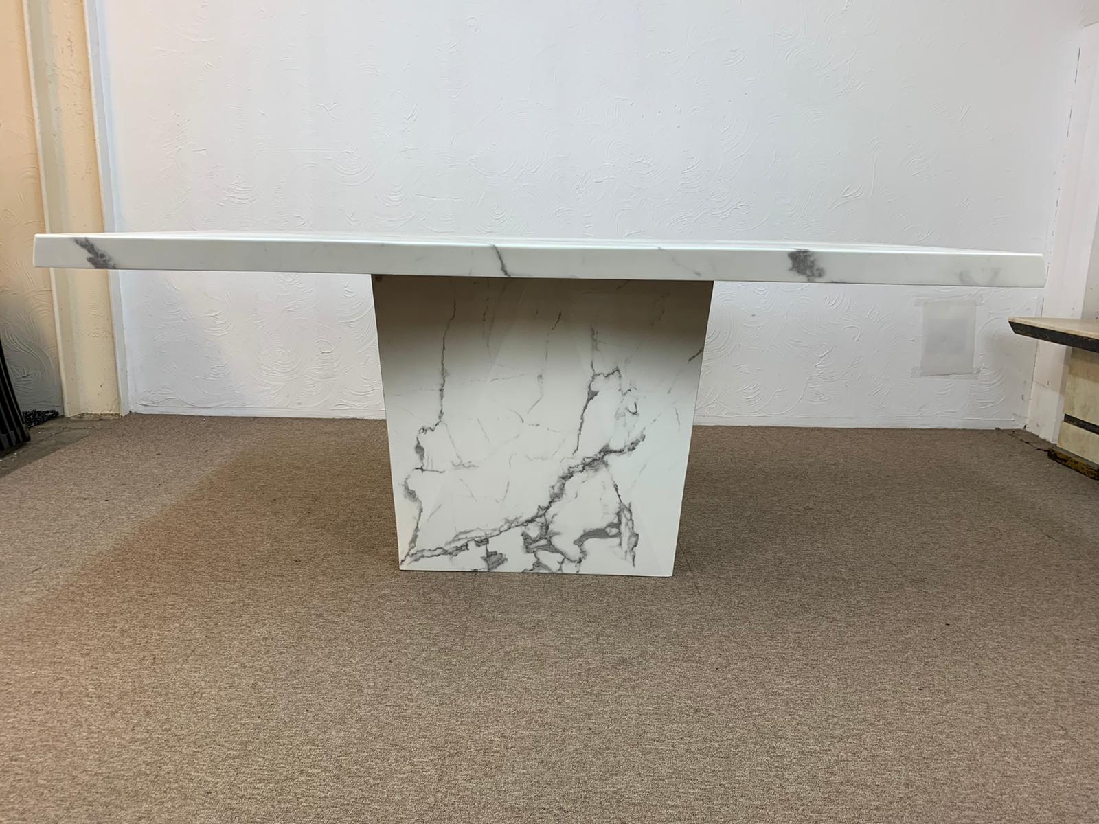 Custom marble dining table discount